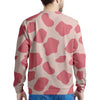 Light Pink Cow Print Men's Sweatshirt-grizzshop