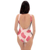 Light Pink Cow Print One Piece Swimsuite-grizzshop