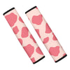 Light Pink Cow Print Seat Belt Cover-grizzshop