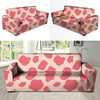 Light Pink Cow Print Sofa Cover-grizzshop