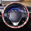 Light Pink Cow Print Steering Wheel Cover-grizzshop