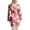 Light Pink Cow Print Women's Robe-grizzshop