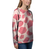 Light Pink Cow Print Women's Sweatshirt-grizzshop