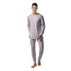 Light Pink Dots And White Print Pattern Men's Pajamas-grizzshop