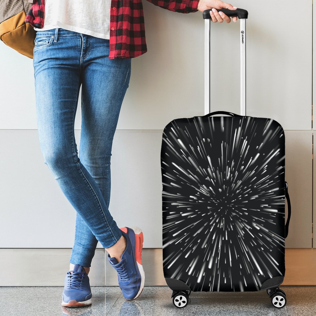 Light Speed Galaxy Space Print Luggage Cover Protector-grizzshop