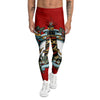 Lighthouse Sea Adventure Tattoo Print Men's Leggings-grizzshop