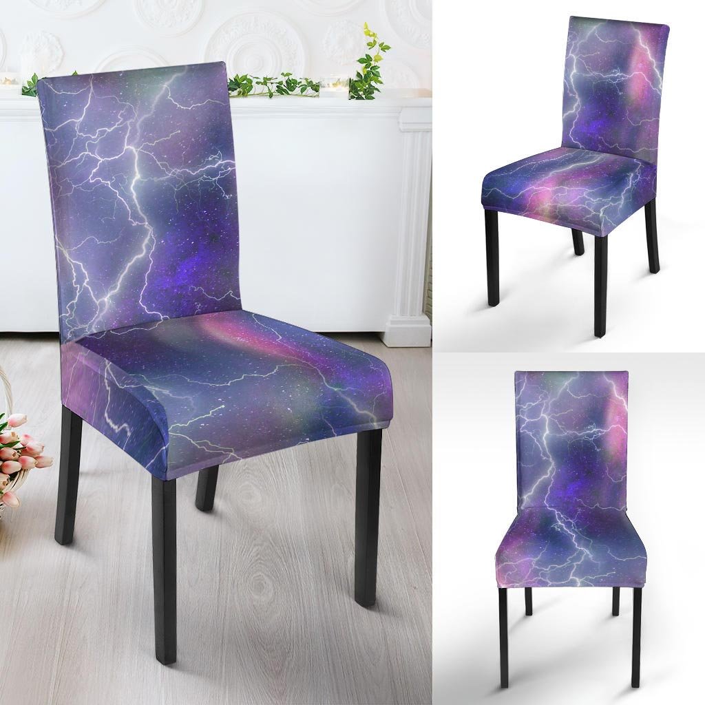 Lightning Aurora Galaxy Space Chair Cover-grizzshop