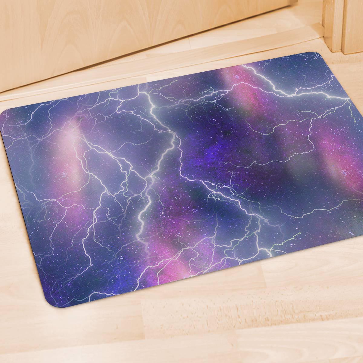 Lightning Aurora Galaxy Space Door Mat-grizzshop