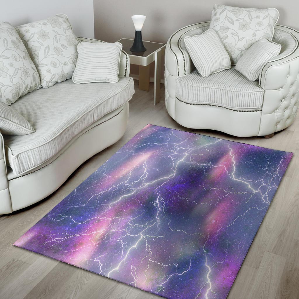 Lightning Aurora Galaxy Space Floor Mat-grizzshop