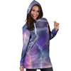 Lightning Aurora Galaxy Space Hoodie Dress-grizzshop