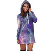 Lightning Aurora Galaxy Space Hoodie Dress-grizzshop