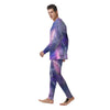 Lightning Aurora Galaxy Space Men's Pajamas-grizzshop