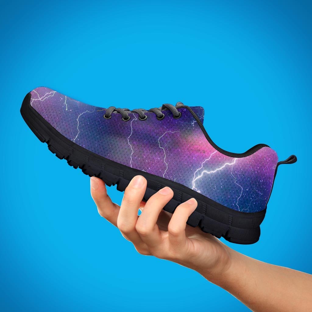 Lightning Aurora Galaxy Space Men's Sneakers-grizzshop