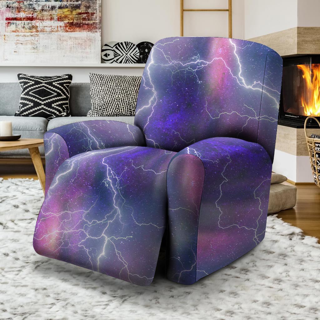 Lightning Aurora Galaxy Space Recliner Cover-grizzshop