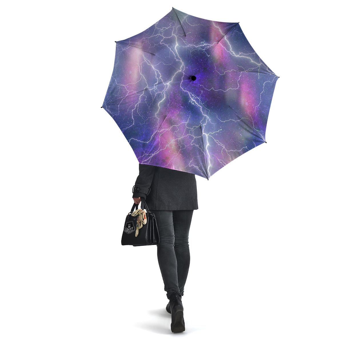 Lightning Aurora Galaxy Space Umbrella-grizzshop