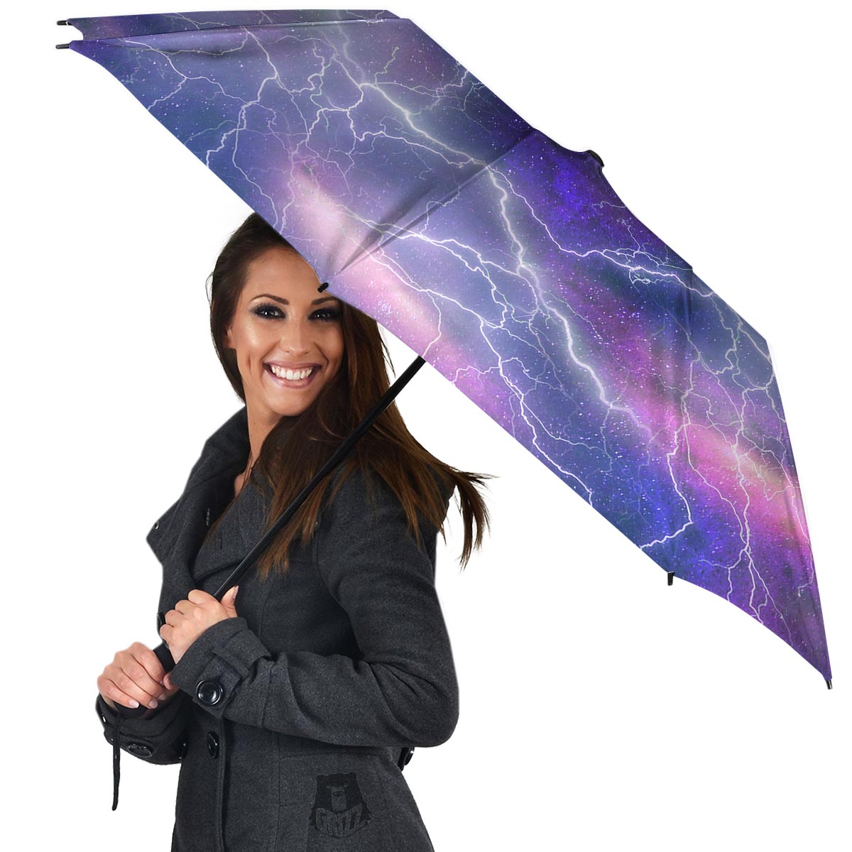 Lightning Aurora Galaxy Space Umbrella-grizzshop