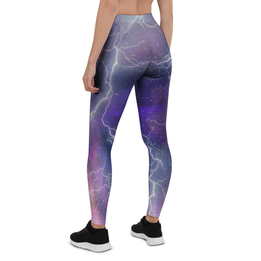 Lightning Aurora Galaxy Space Women's Leggings-grizzshop