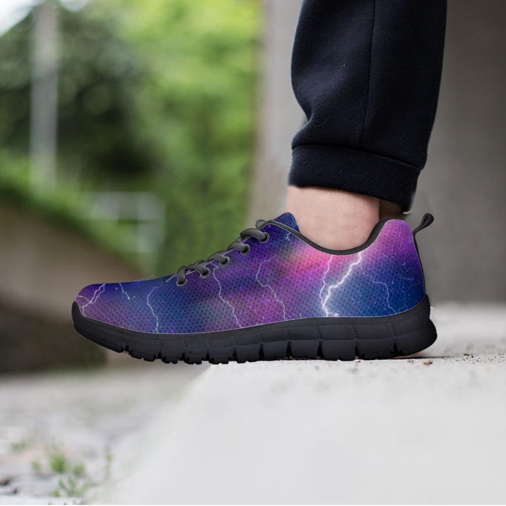 Lightning Aurora Galaxy Space Women's Sneakers-grizzshop