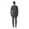 Lightning Black And White Print Pattern Men's Pajamas-grizzshop