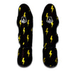 Lightning Bolts Yellow Print Pattern Muay Thai Shin Guards-grizzshop