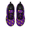 Lightning Purple Print Pattern Black Sneaker-grizzshop