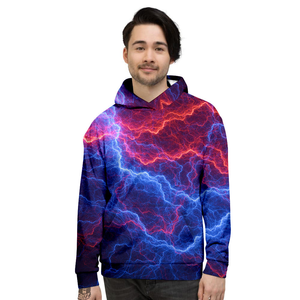 Red and best sale blue flame hoodie