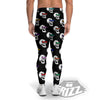 Lightning Skull Print Pattern Men's Leggings-grizzshop