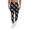 Lightning Skull Print Pattern Men's Leggings-grizzshop