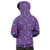 Lightning Teal And Purple Print Pattern Men's Hoodie-grizzshop