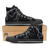 Lightning White Electric Print Black High Top Shoes-grizzshop