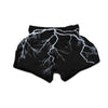 Lightning White Electric Print Muay Thai Boxing Shorts-grizzshop