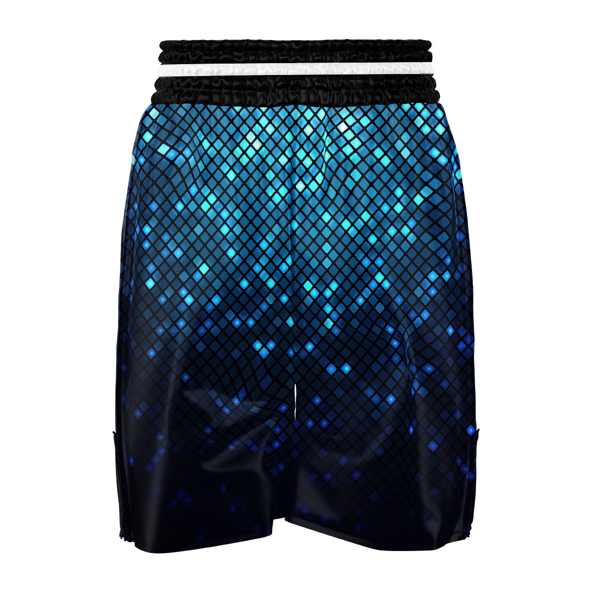 Lights Blue Disco Print Pattern Boxing Shorts-grizzshop