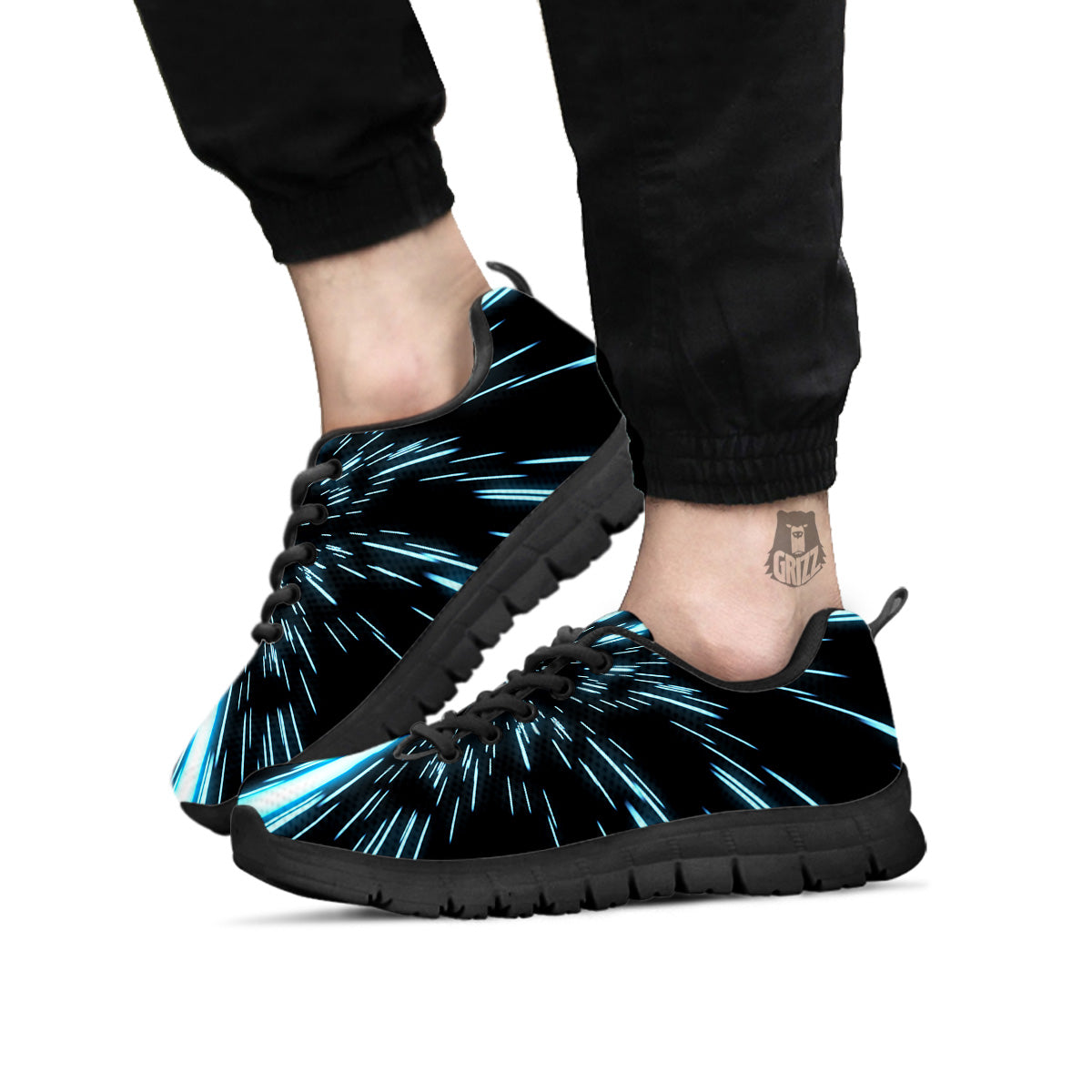 Lightspeed Blue Print Black Sneaker-grizzshop