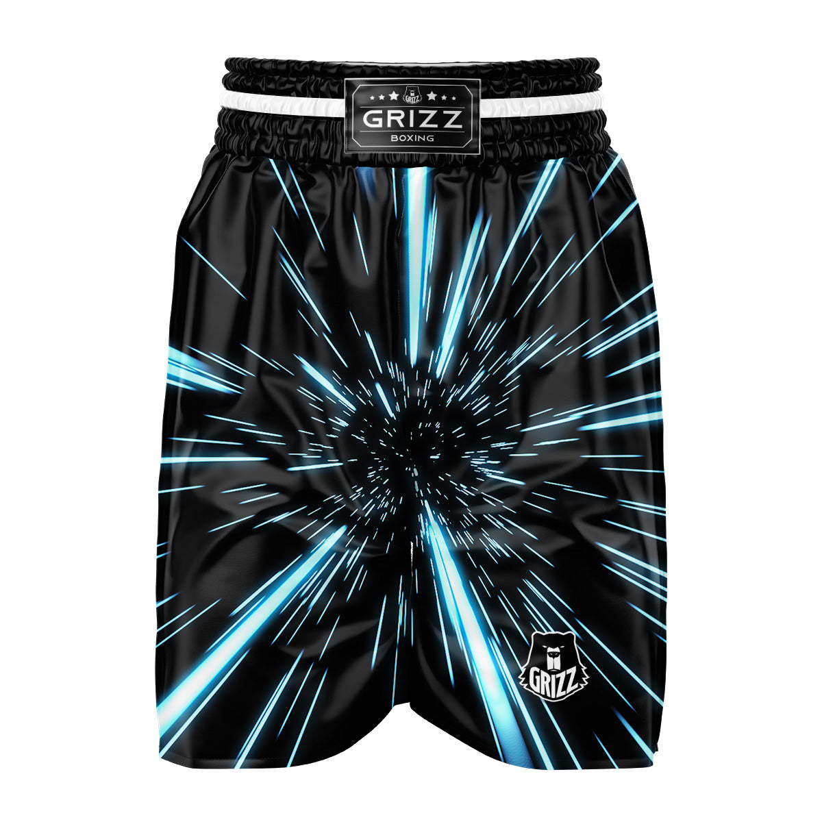 Lightspeed Blue Print Boxing Shorts-grizzshop