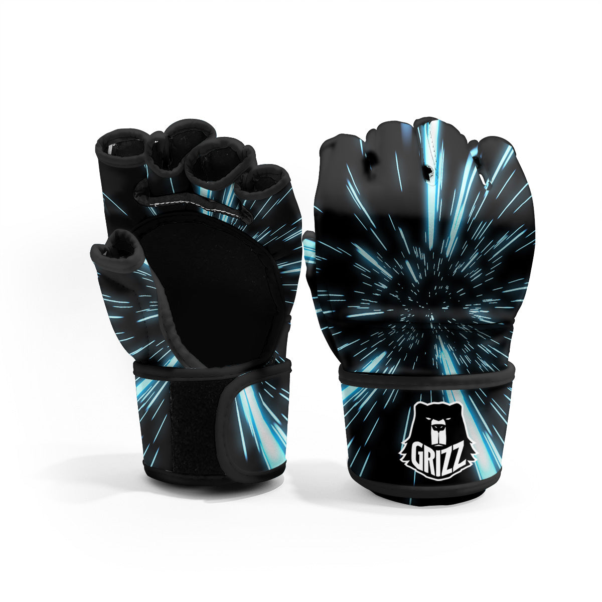 Lightspeed Blue Print MMA Gloves-grizzshop