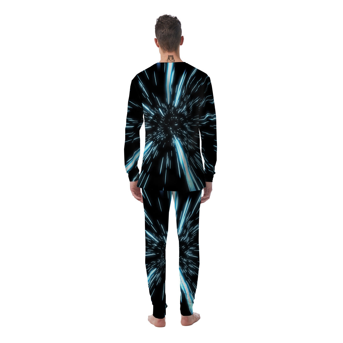 Lightspeed Blue Print Men's Pajamas-grizzshop