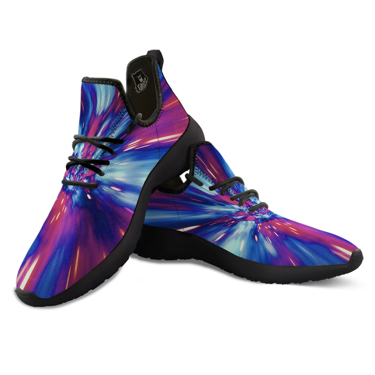 Lightspeed Galaxy Print Black Athletic Shoes-grizzshop