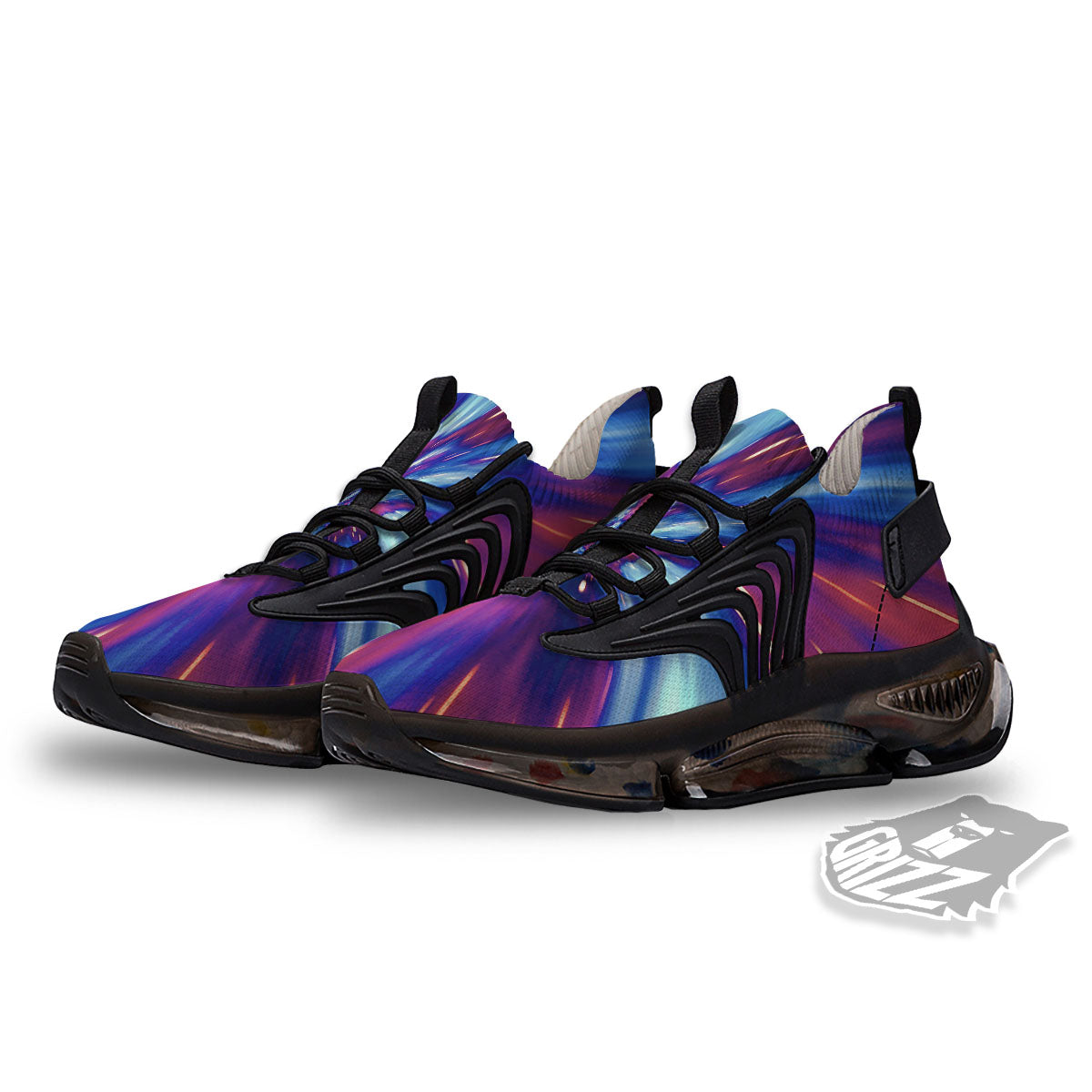 Lightspeed Galaxy Print Black Gym Shoes-grizzshop