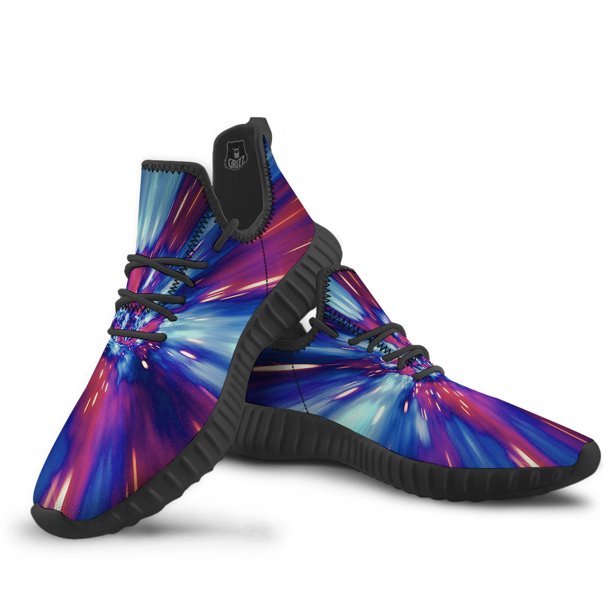 Lightspeed Galaxy Print Black Walking Shoes-grizzshop