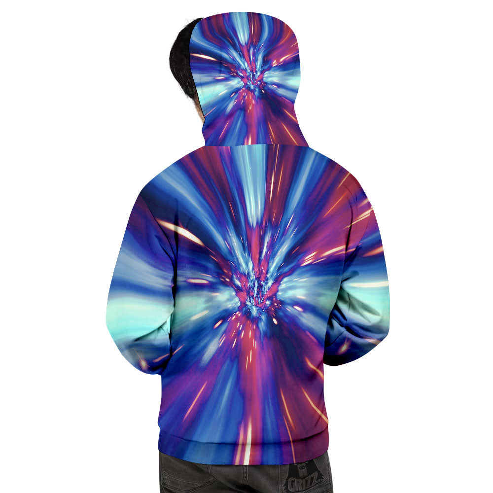 Lightspeed Galaxy Print Men's Hoodie-grizzshop