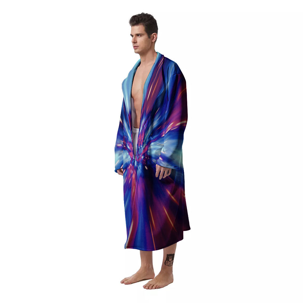 Lightspeed Galaxy Print Men's Robe-grizzshop