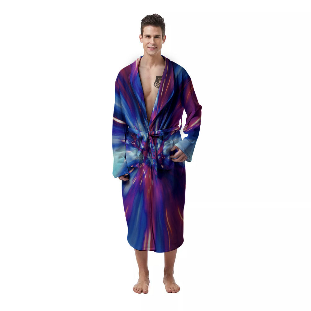 Lightspeed Galaxy Print Men's Robe-grizzshop