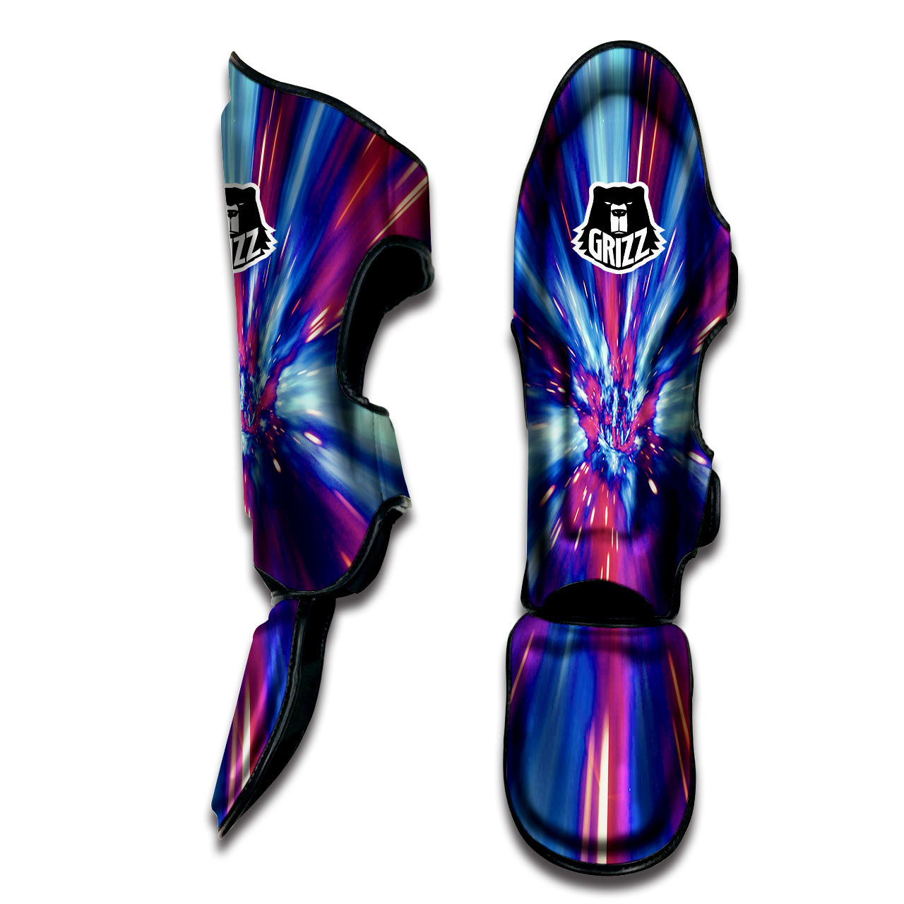 Lightspeed Galaxy Print Muay Thai Shin Guards-grizzshop