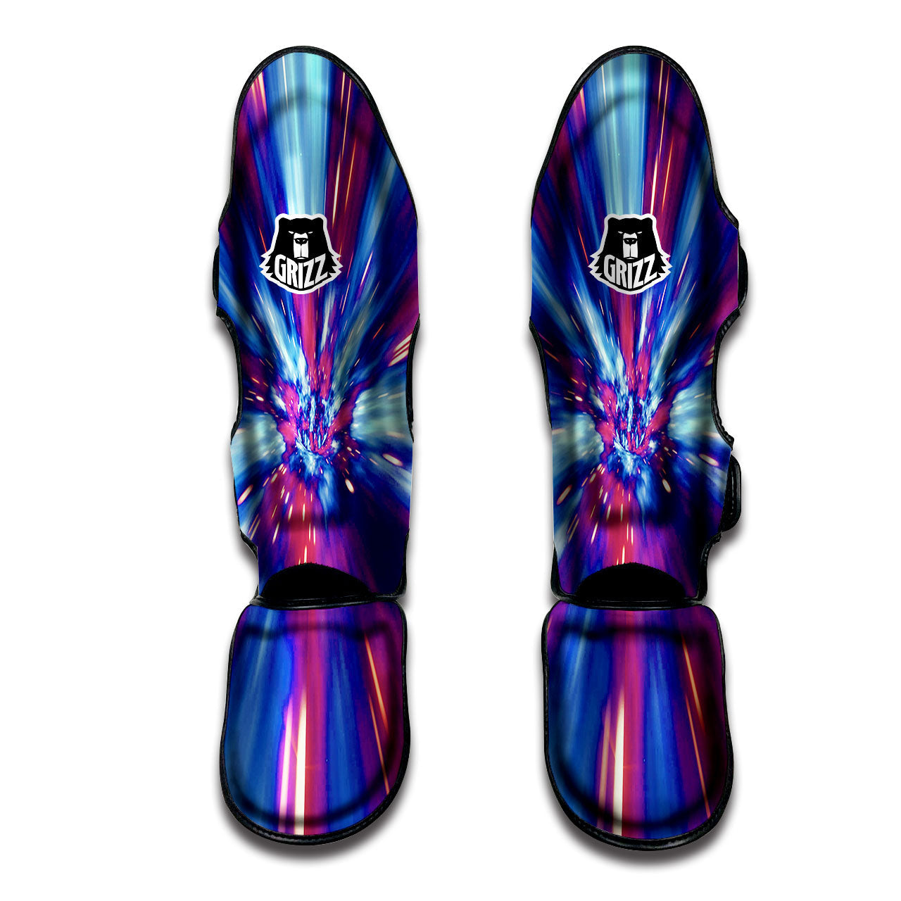 Lightspeed Galaxy Print Muay Thai Shin Guards-grizzshop