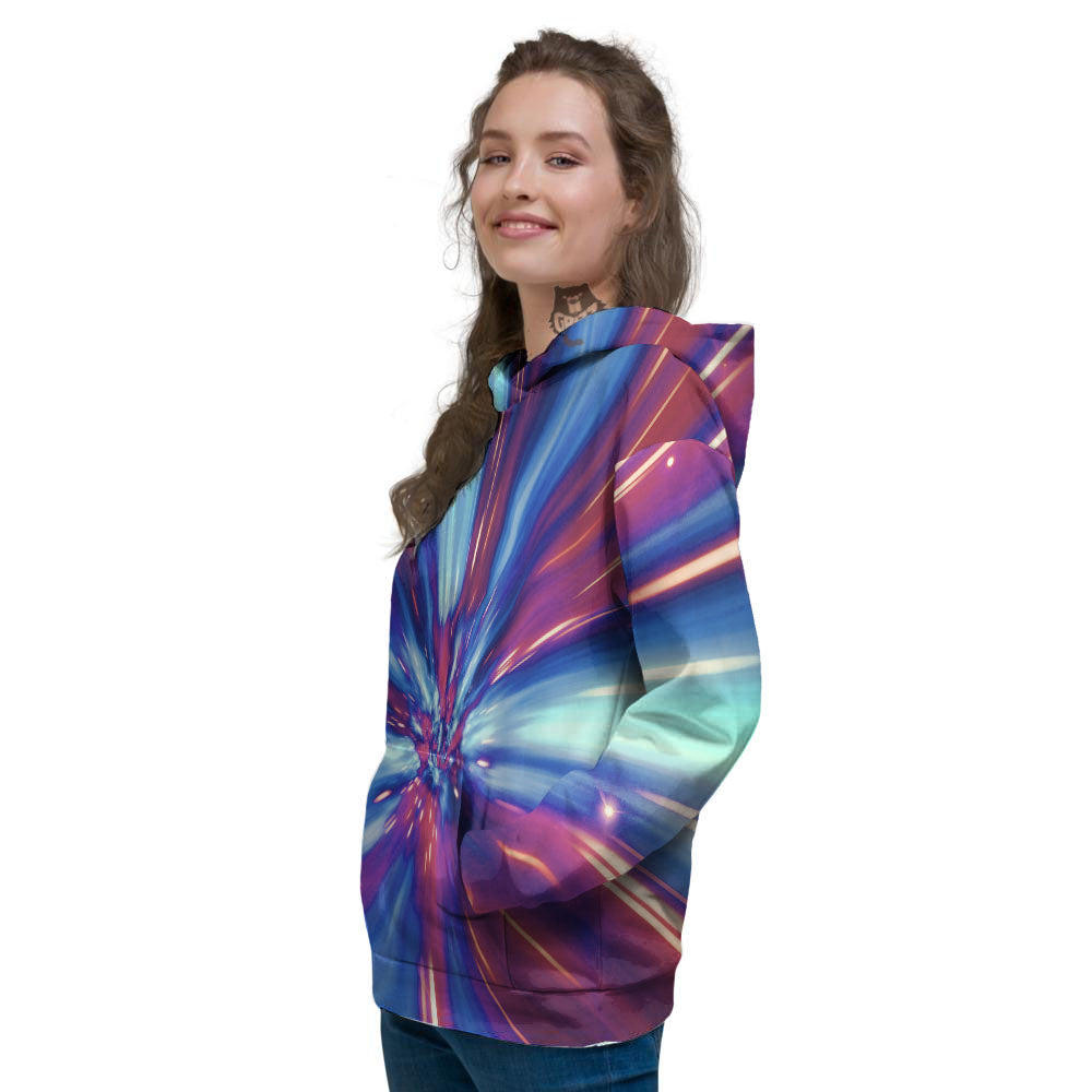 Lightspeed Galaxy Print Women's Hoodie-grizzshop