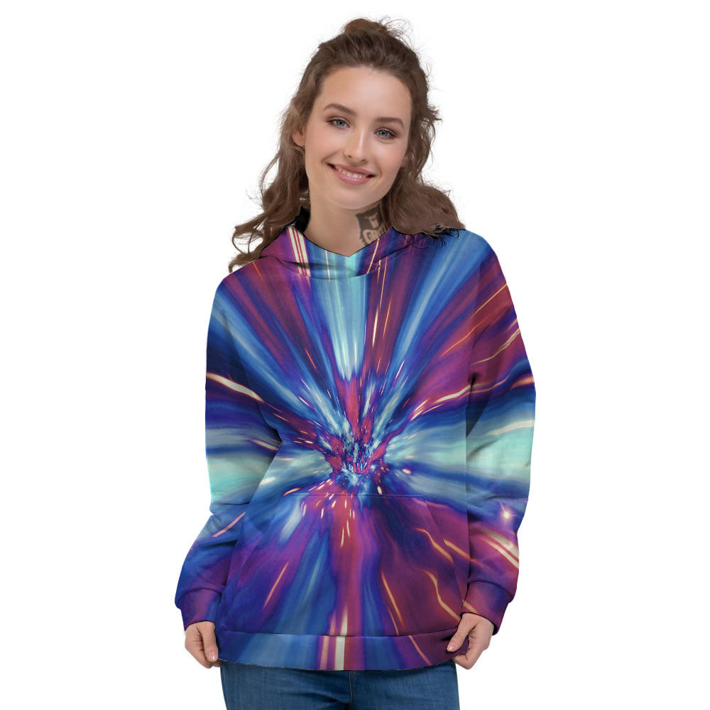 Lightspeed Galaxy Print Women's Hoodie-grizzshop
