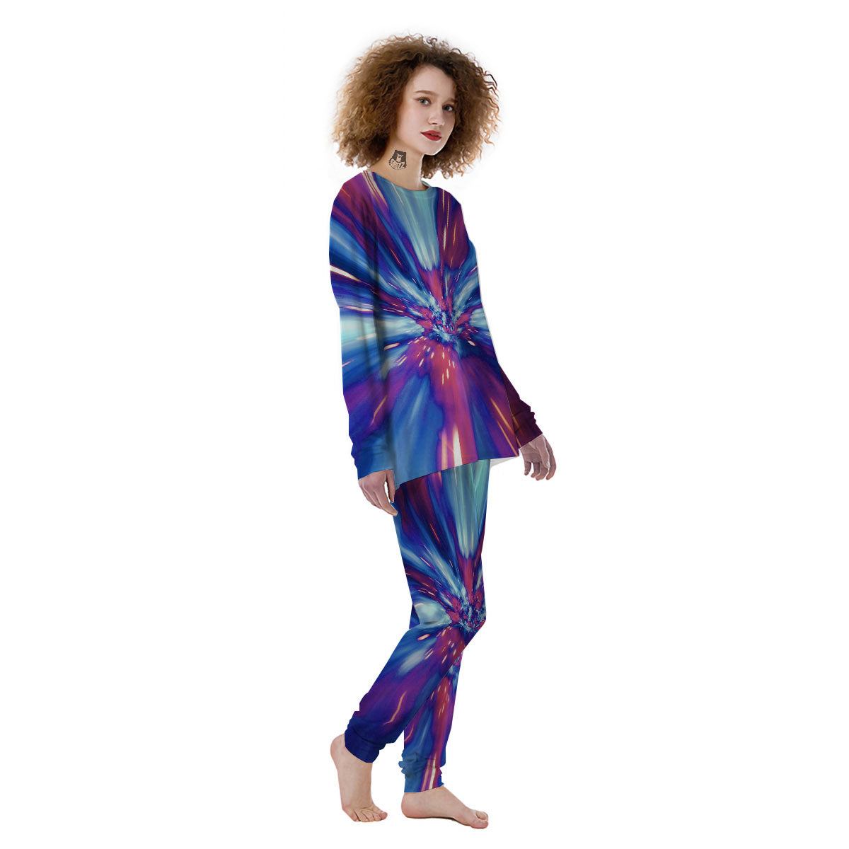 Lightspeed Galaxy Print Women's Pajamas-grizzshop