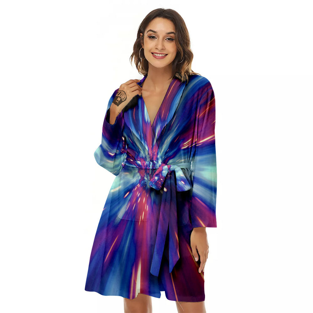 Lightspeed Galaxy Print Women's Robe-grizzshop