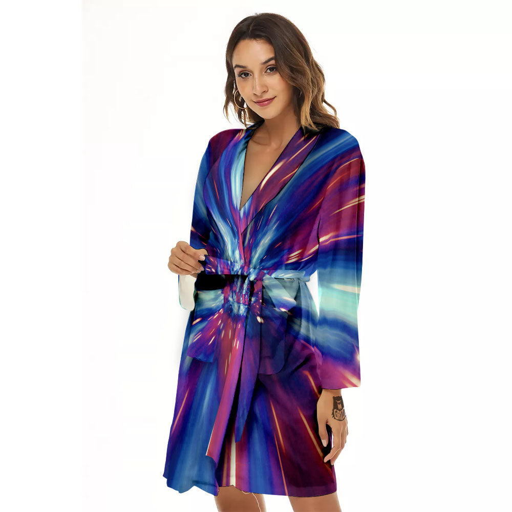 Lightspeed Galaxy Print Women's Robe-grizzshop