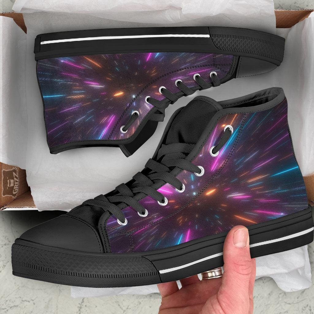 Lightspeed Hyperspace Print High Top Shoes-grizzshop